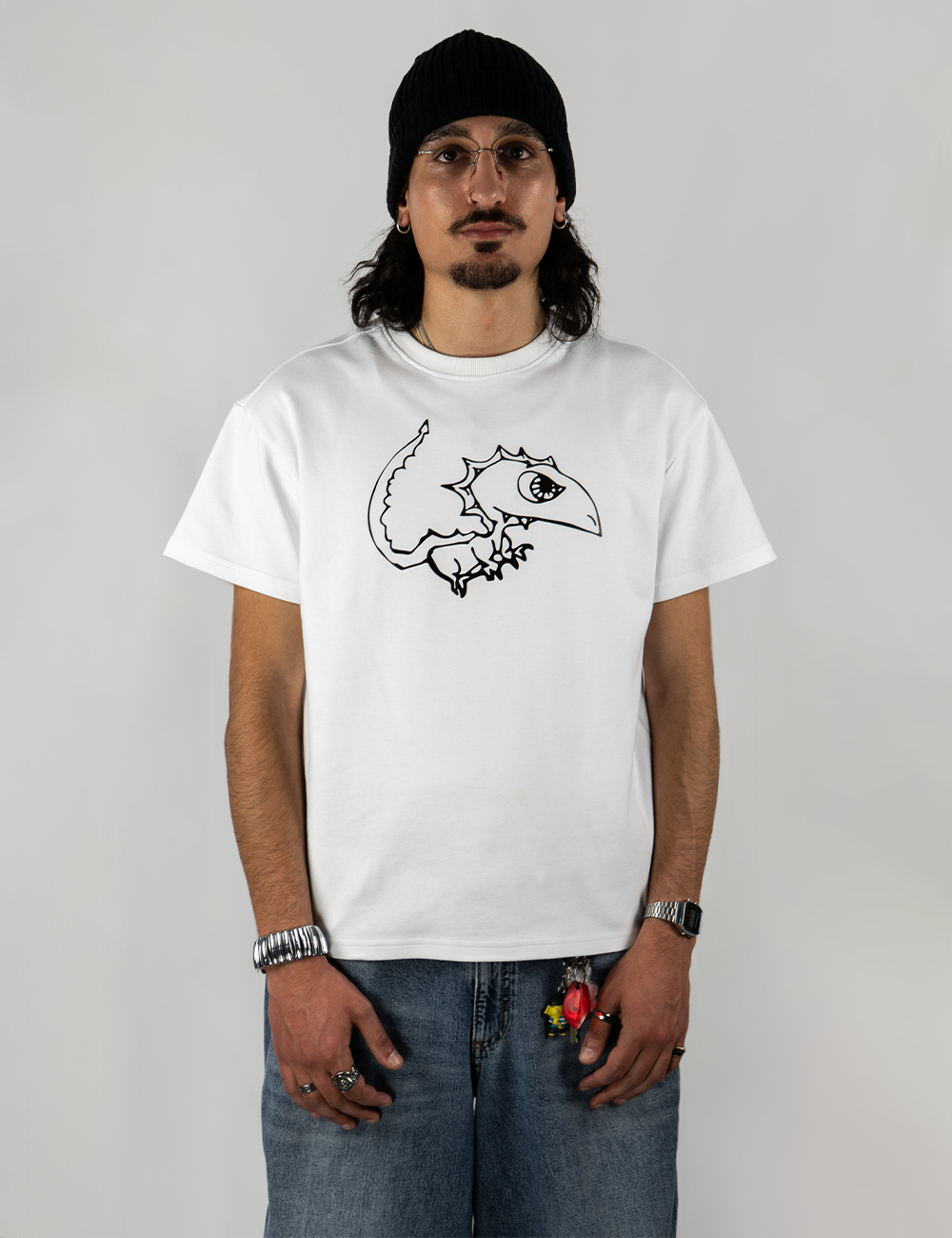 Dragon Shirt White - MOSTHATEDTRIBE
